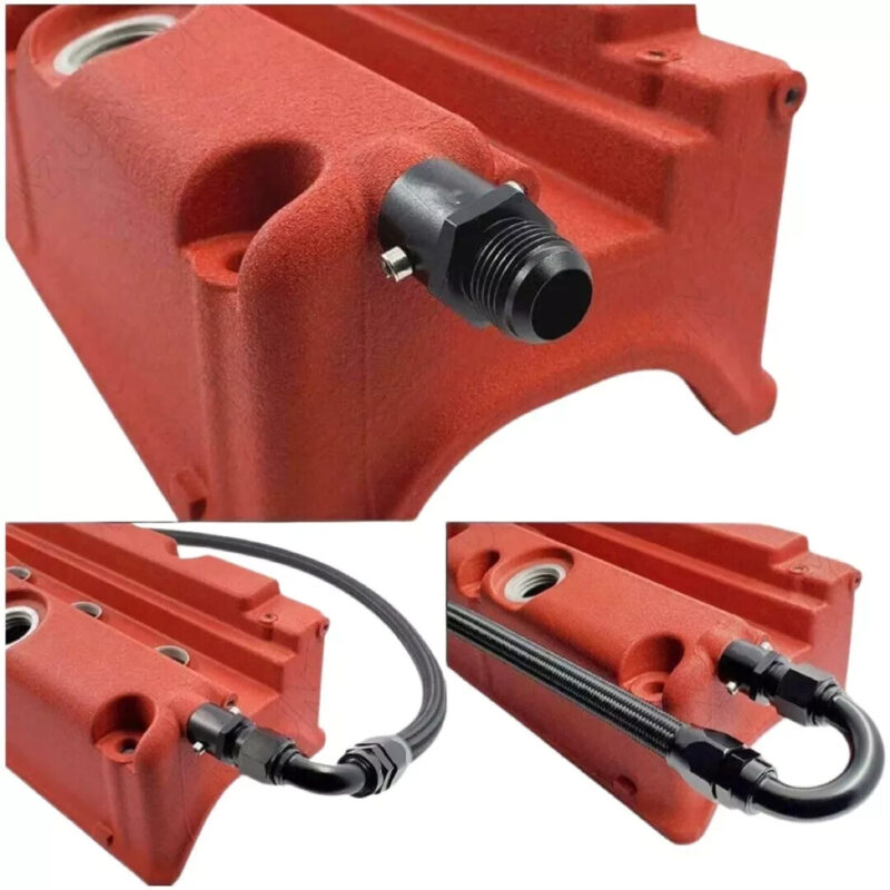 AN10 Oil Catch Can Breather Adapter Aluminum 19mm Honda AcuraK20 K24 RSX TSX - Image 3
