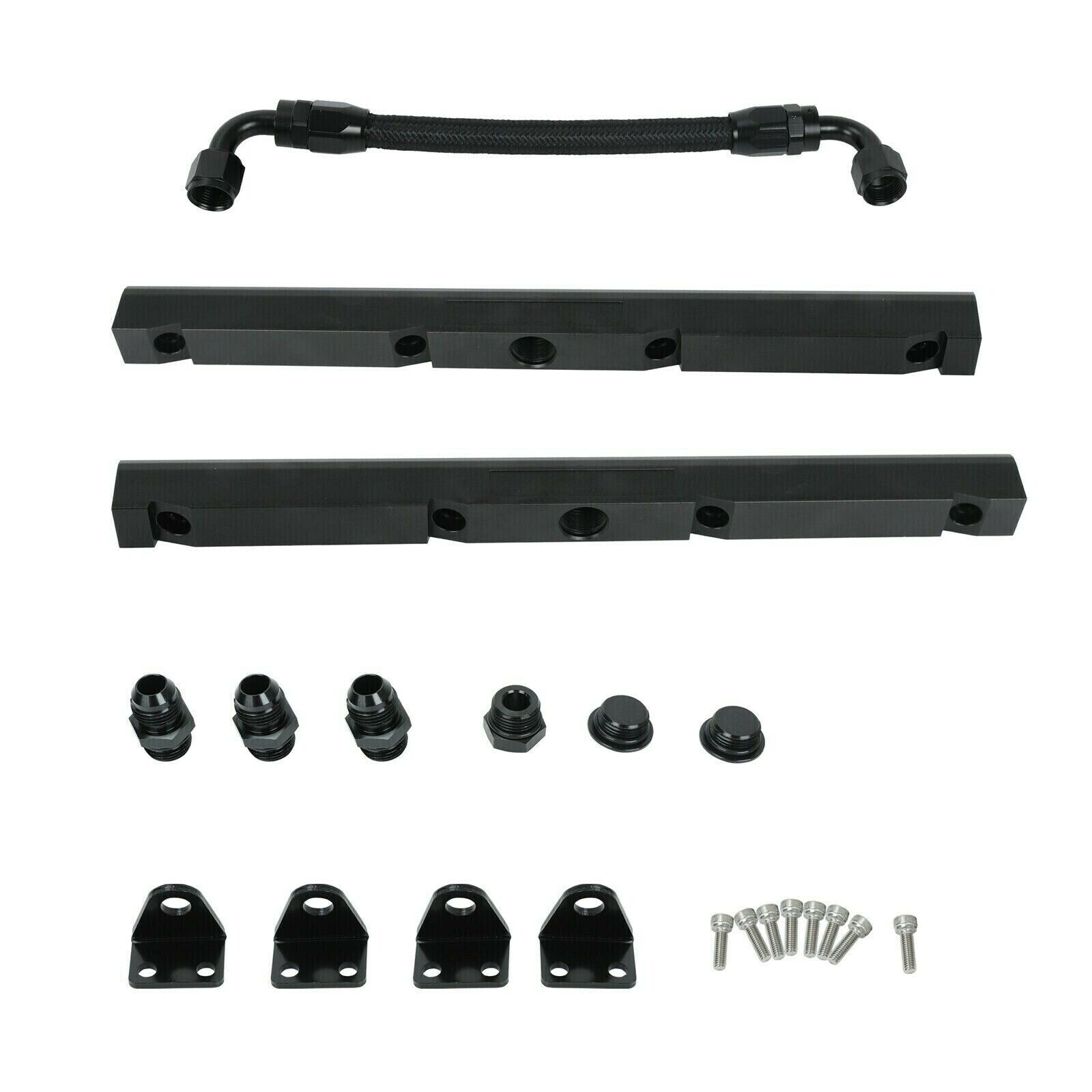 Flow Fuel Rail Kit with Crossover Hose and Fittings for LS1 LS2 LS3 LS7 Engines