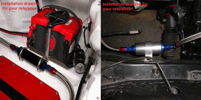 100 Micron Inline Fuel Filter High Flow Cleanable With 6AN 8AN and 10AN Fitting - Image 10