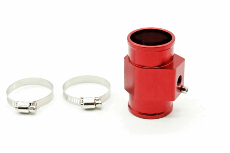 30mm Red Water Temp Sensor Rust-Resistant Adapter Radiator Hose 1/8 NPT Gauge1.1
