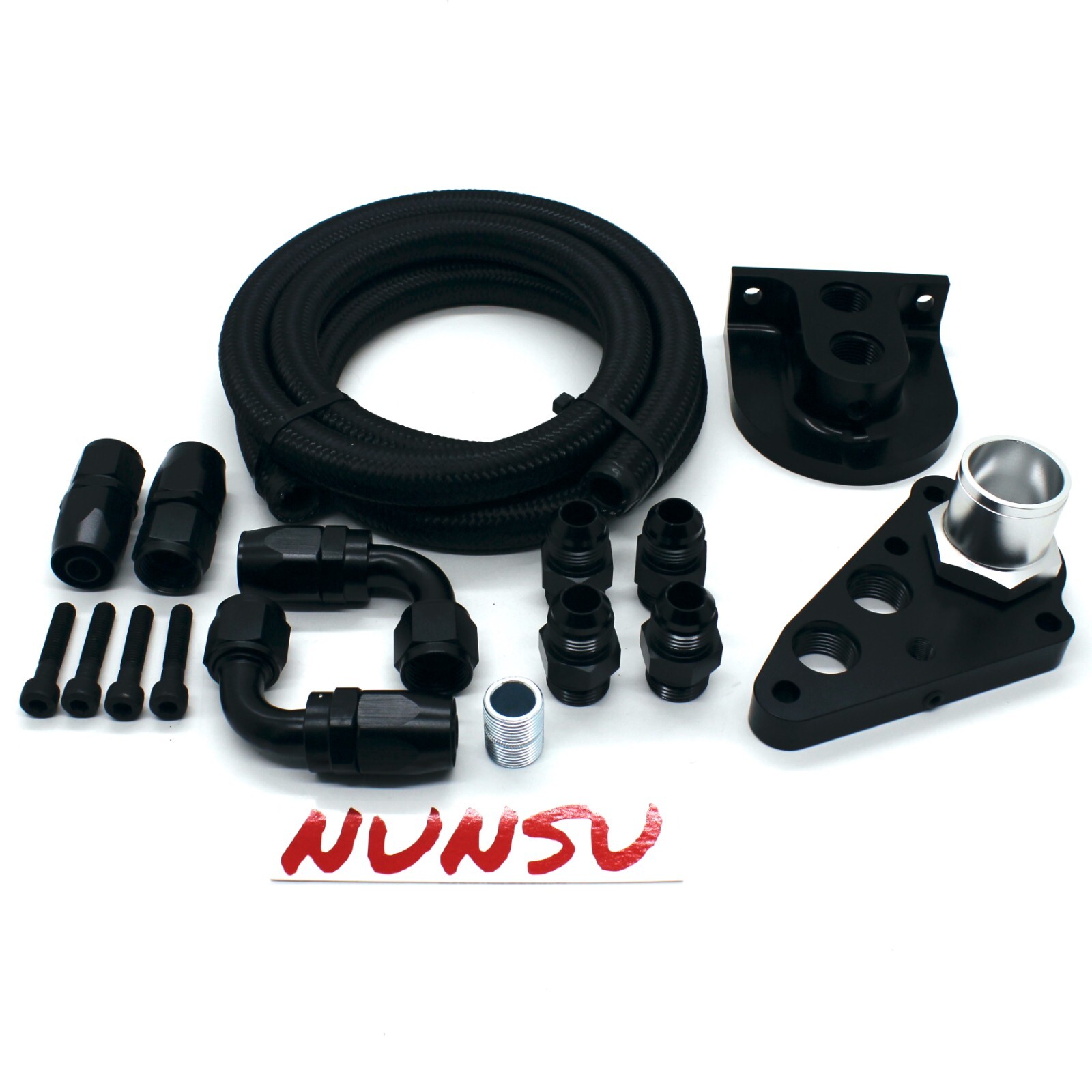 1996+ Ford 4.6 / 5.4  Billet Oil Filter Relocation Kit Mustang GT and F150