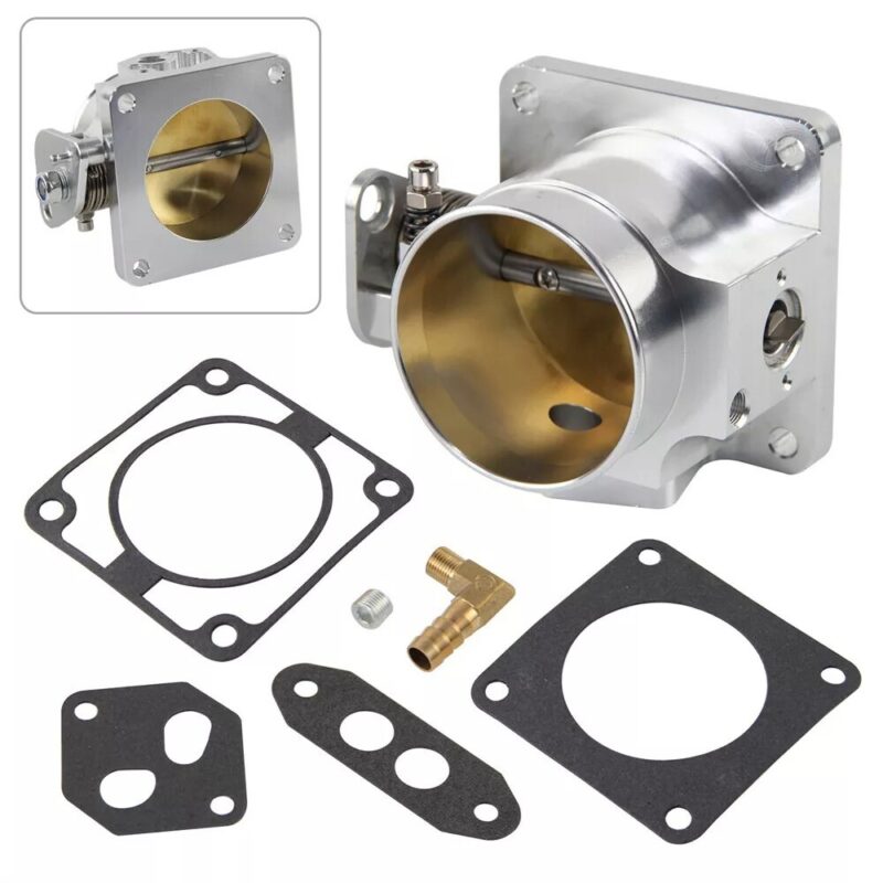 86-93 Ford Mustang GT Cobra LX 5.0 SL 75mm Throttle Body High Performance Billet - Image 3
